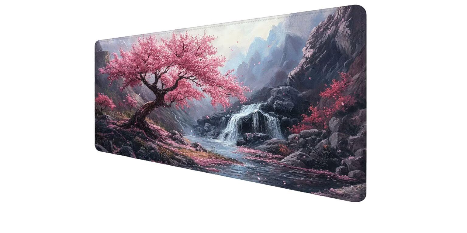 Mouse pad grande gaming de diseño natural para transformar tu espacio de juego y oficina. 8
