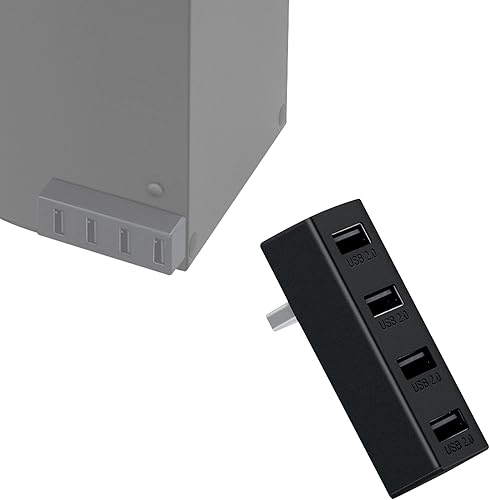 Mcbazel Hub USB 2.0 de 4 puertos para Xbox Series XS, adaptador de expansión portátil de alta velocidad, accesorios compatibles con consola Xbox