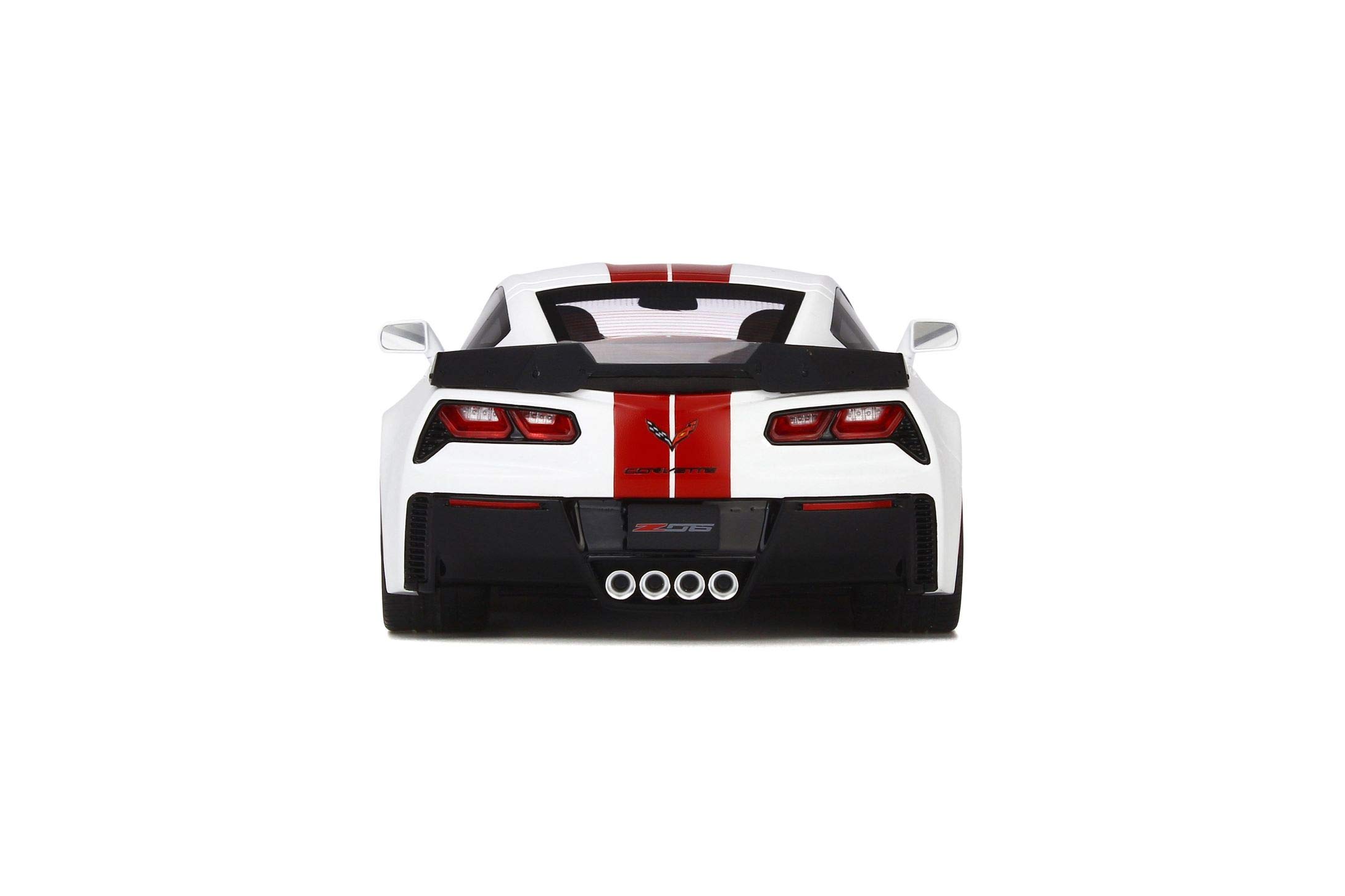 GT SPIRIT 1/18 シボレーコルベット C7 Z06 ホワイト/レッド GT Spirit 1:18 2017 Chevrolet Corvette C7 Z06 Arctic White
