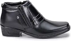Bota Masculina Social Country Couro Bovino Bico Quadrado Sola Costurada Toda Espumada Por Dentro Confortável