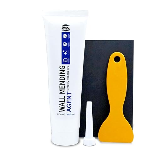 Kit de reparación de paneles de yeso, agente reparador de pared de 8.82 oz, masilla para paneles de yeso, para agujeros, grietas y manchas, solución