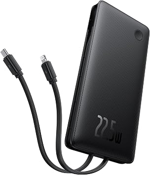 Baseus Airpow Lite Power Bank 10000mAh 22.5W Dual-Cable Cosmic Black