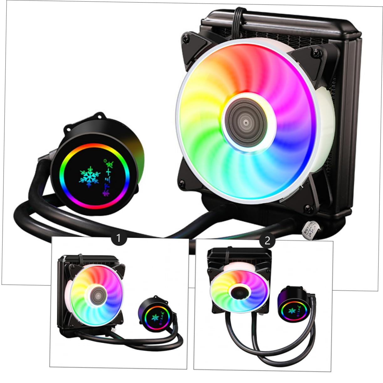 1 Pz Raffreddatore CPU Dissipatore Ad per Computer Raffreddamento Duratura Design Compatto e Facile per Gaming e Uso Prolungato