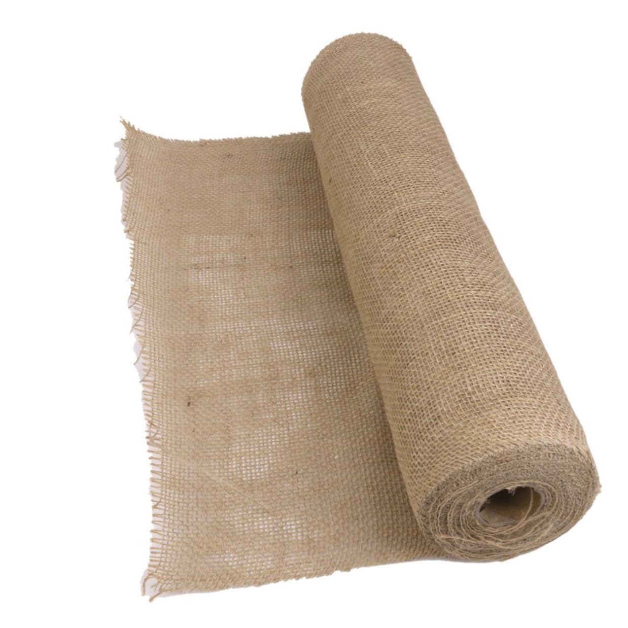 Tischläufer aus Jute im Vintage Stil Rustikale Tischdecke aus Sackleinen 50cm Breit 10m für Rustikale Hochzeiten und Landhausdekoration