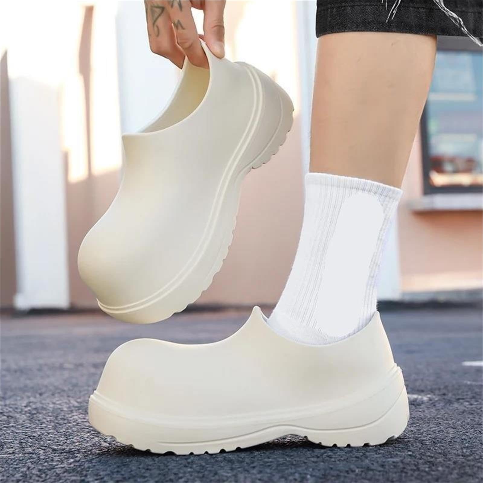 Zuecos De Chef EVA con Plataforma De Suela Gruesa Sin Cordones