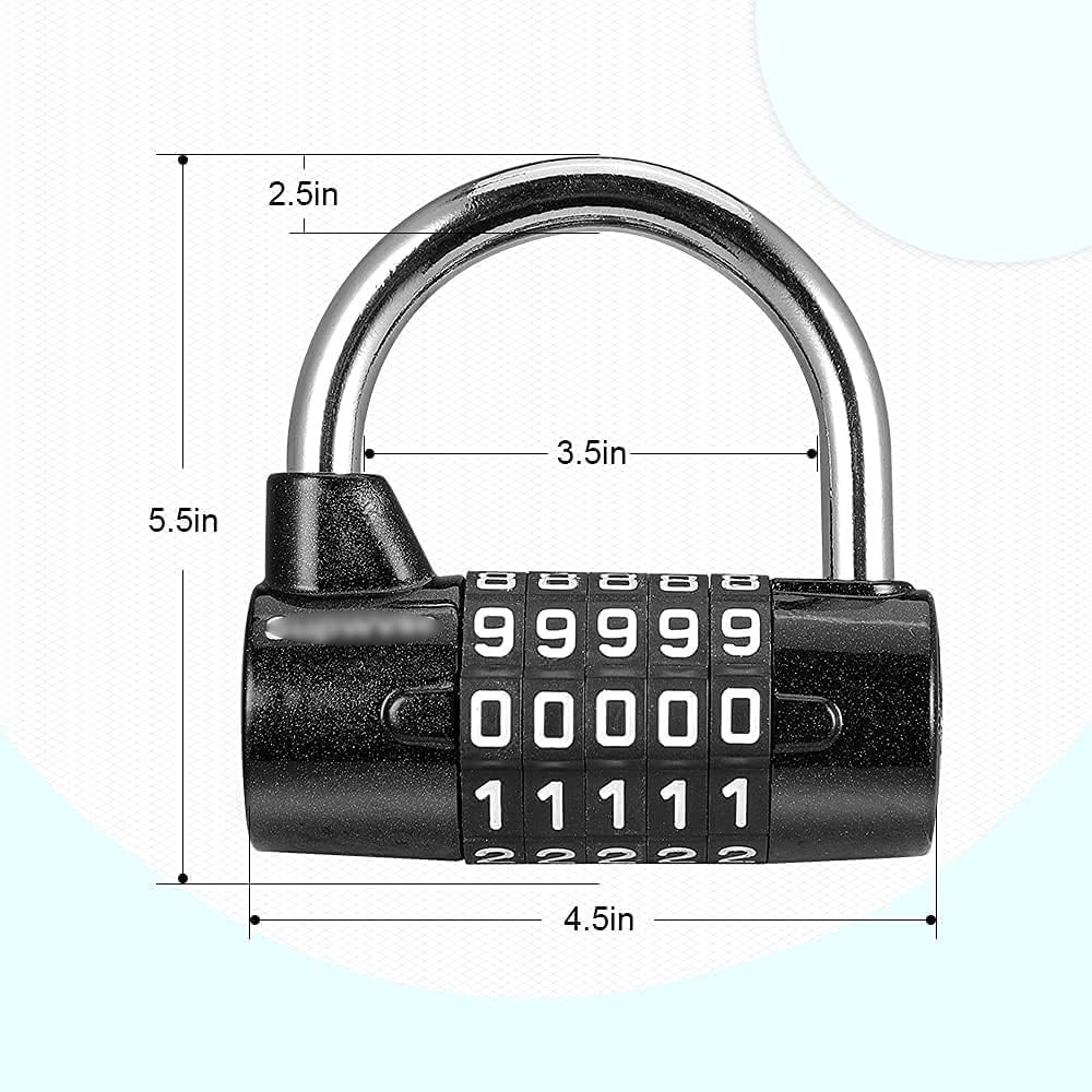 Kłódka na hasło 4 Digit Password Lock 2pack Outdoor Waterproof Set Your Own for Sports Combination