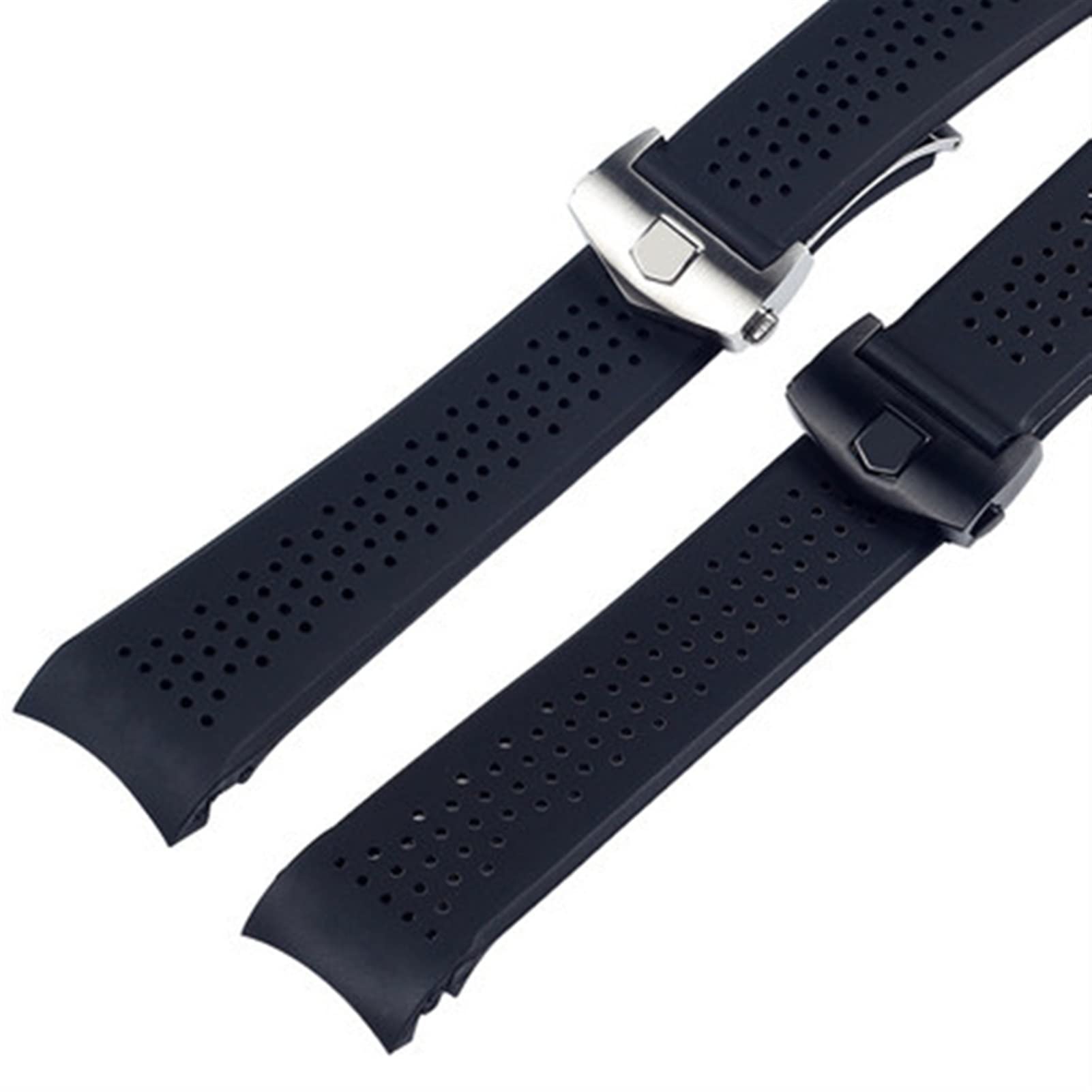 Beobachten Sie das Armband Ersatz für Tag Grand Carrera Aquaracer Gummi -Silikon -Armband Männer Armband Accessoires Uhren Band