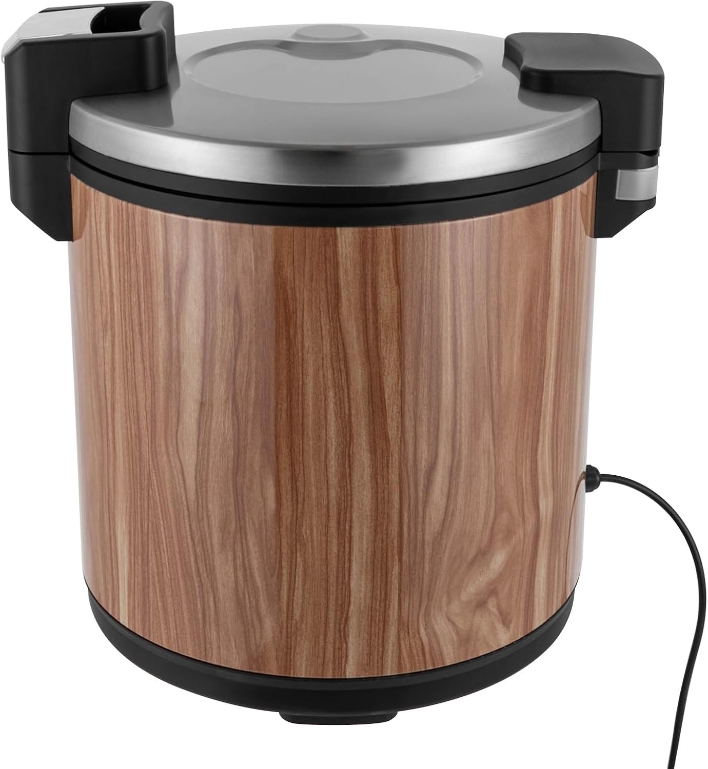 Scalda riso professionale da 23 litri, cuoci riso professionale, cuoci riso Aroma, isolamento alimentare in acciaio inox a risparmio energetico da 100 W, pentola interna antiaderente(Brown)