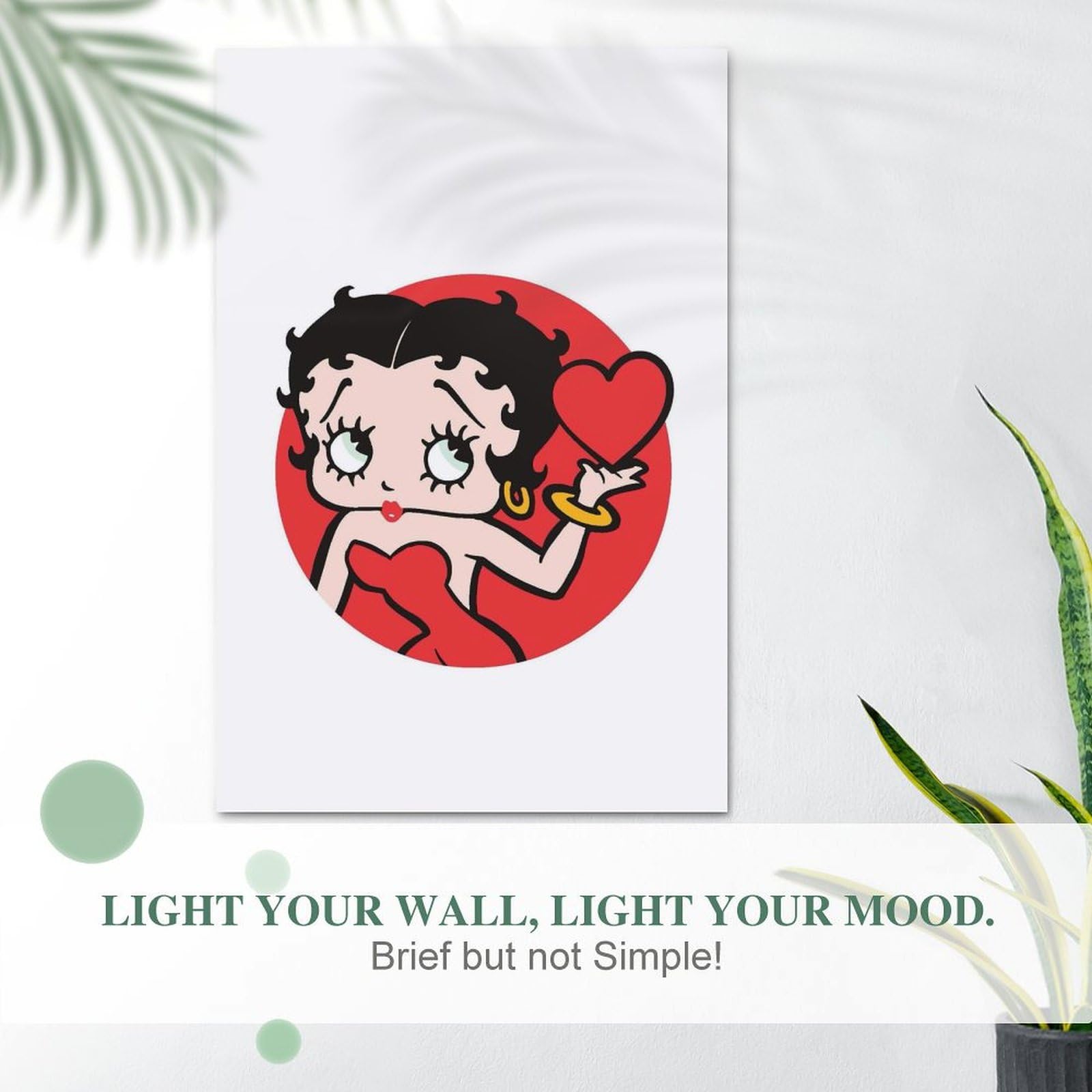 Amazon.co.jp: ベティちゃん ハート ポスター 絵画 インテリア 壁紙用