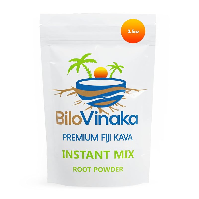 BILOVINAKA Suplemento fitoterápico para bebida de kava em pó micronizado, raiz de kava de Fiji, 100 g