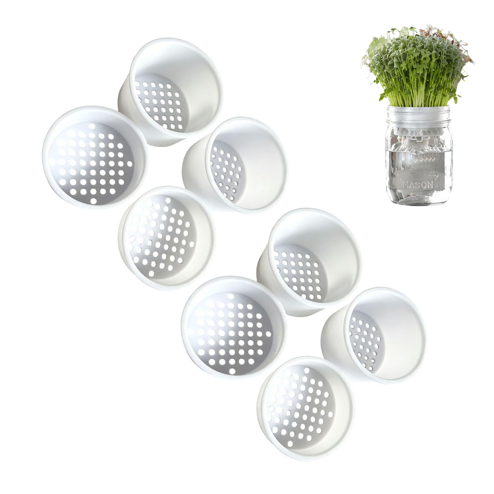 TTVVKPL Hydroponic Plant Starter Tray Hydroponics Self-Watering-Seed Starter Trays Plastic-Seed- Kit for Starting, Plant Germination & Seedling Growing