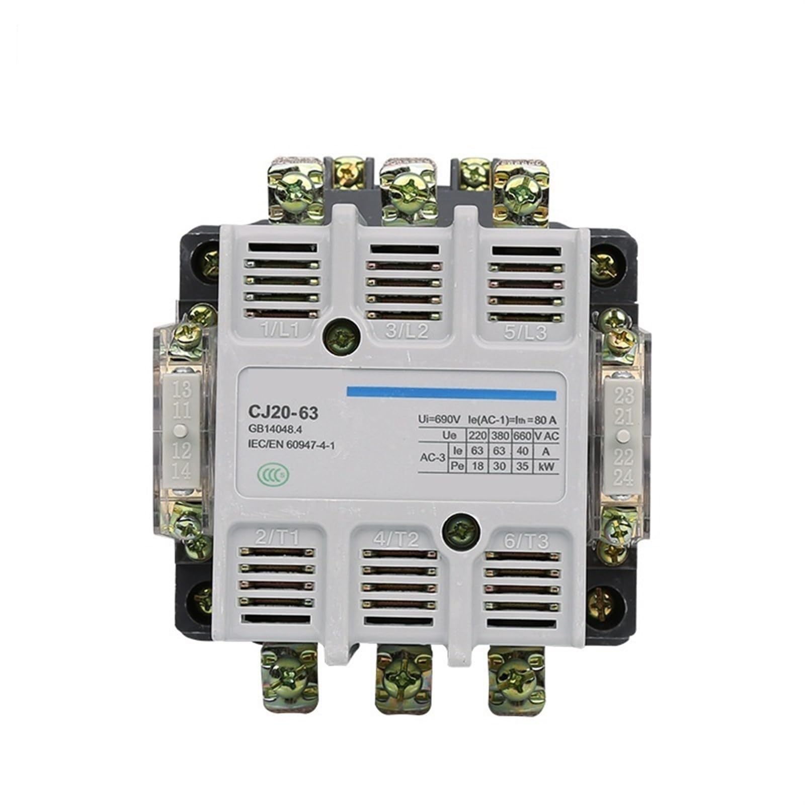 Contacteur CA CJ20-63 63A 380V triphasé pour tableau électrique industriel - 6