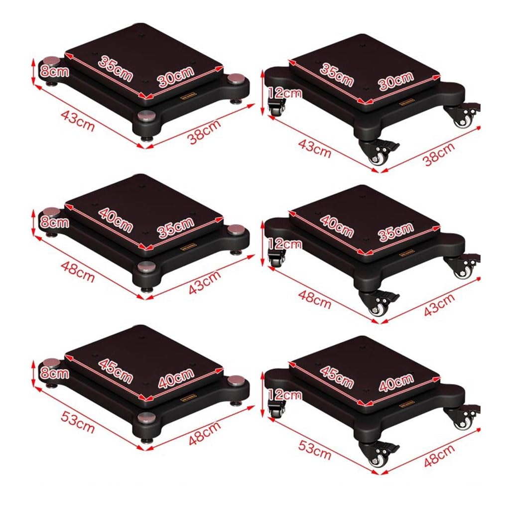 1-stufiges HiFi-Rack-AV-Regal Audio-Basis-Bücherregal-Verstärkerständer HiFi-Verstärkerschrank Geräteschrank Lautsprecherregal (Color : Schwarz, S : 35 * 40cm(1Tier))