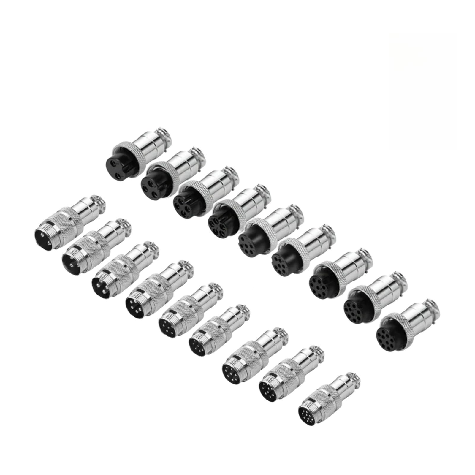 Conector de aviación GX16 para extensiones aéreas seguras con 10 pines