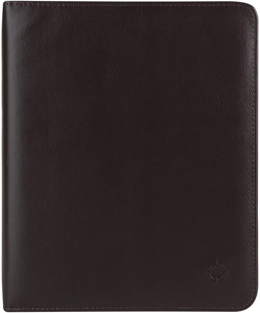FranklinCovey - FranklinCovey Basics Ring-Bound Binder for FranklinCovey Planners | Vinyl - Open Binder (Classic, Dark Brown)
