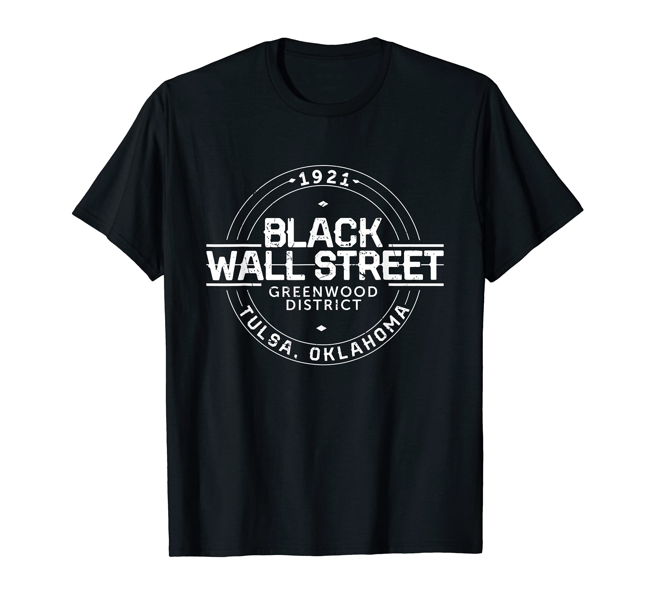 The 918's Black Wall StreetBlack Wall Street Greenwood District Tulsa Oklahoma 1921 T-ShirtOEKO-TEX STANDARD 100