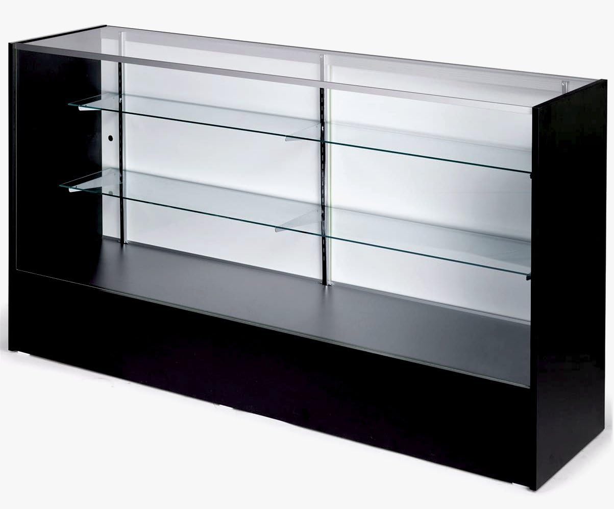 Only Hangers Full Vision Showcase 72 Inches Wide - Black Color