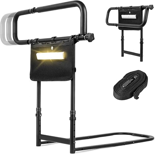 Las mujeres embarazadas ancianas doblan pasamanos de cabecera alargados Auxiliar Barandilla de asistencia sentada Soporte Varilla adecuada para