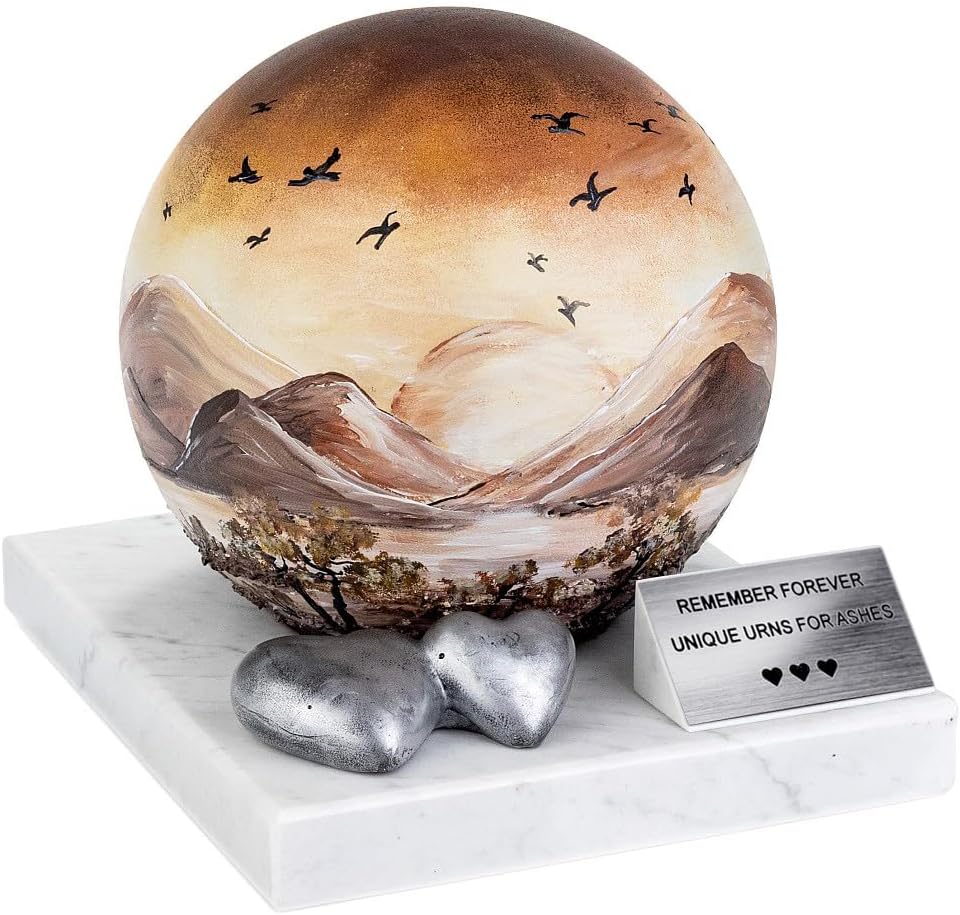 Solid and Beautiful Urn for Human Ashes, Stainless - Steel Adult Creamation Urn, Perfect Last Resting Place for Loved One, Urn (Adult Urn/Just Plaque)