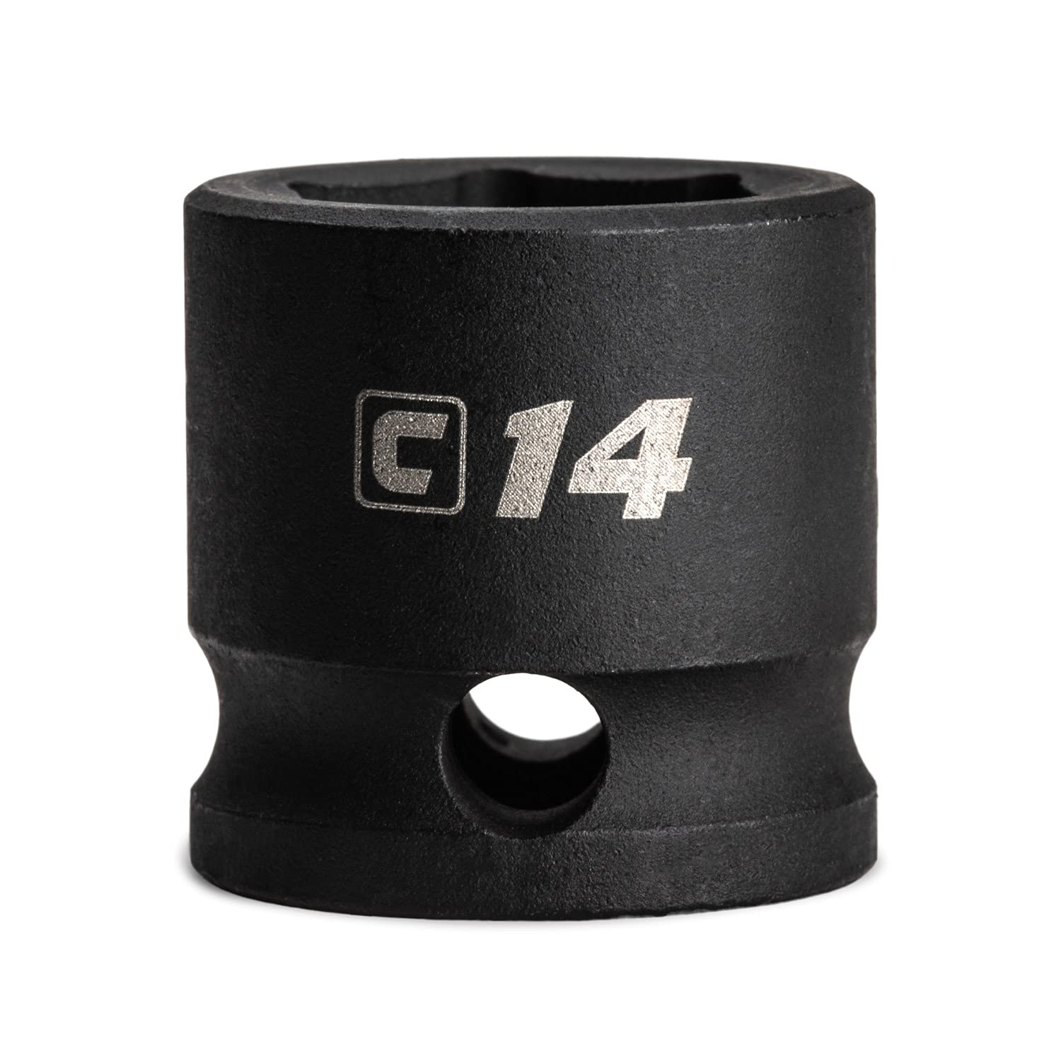 Capri Tools 14 mm Stubby Impact Socket, 3/8 in. Drive, 6 Point, Metric