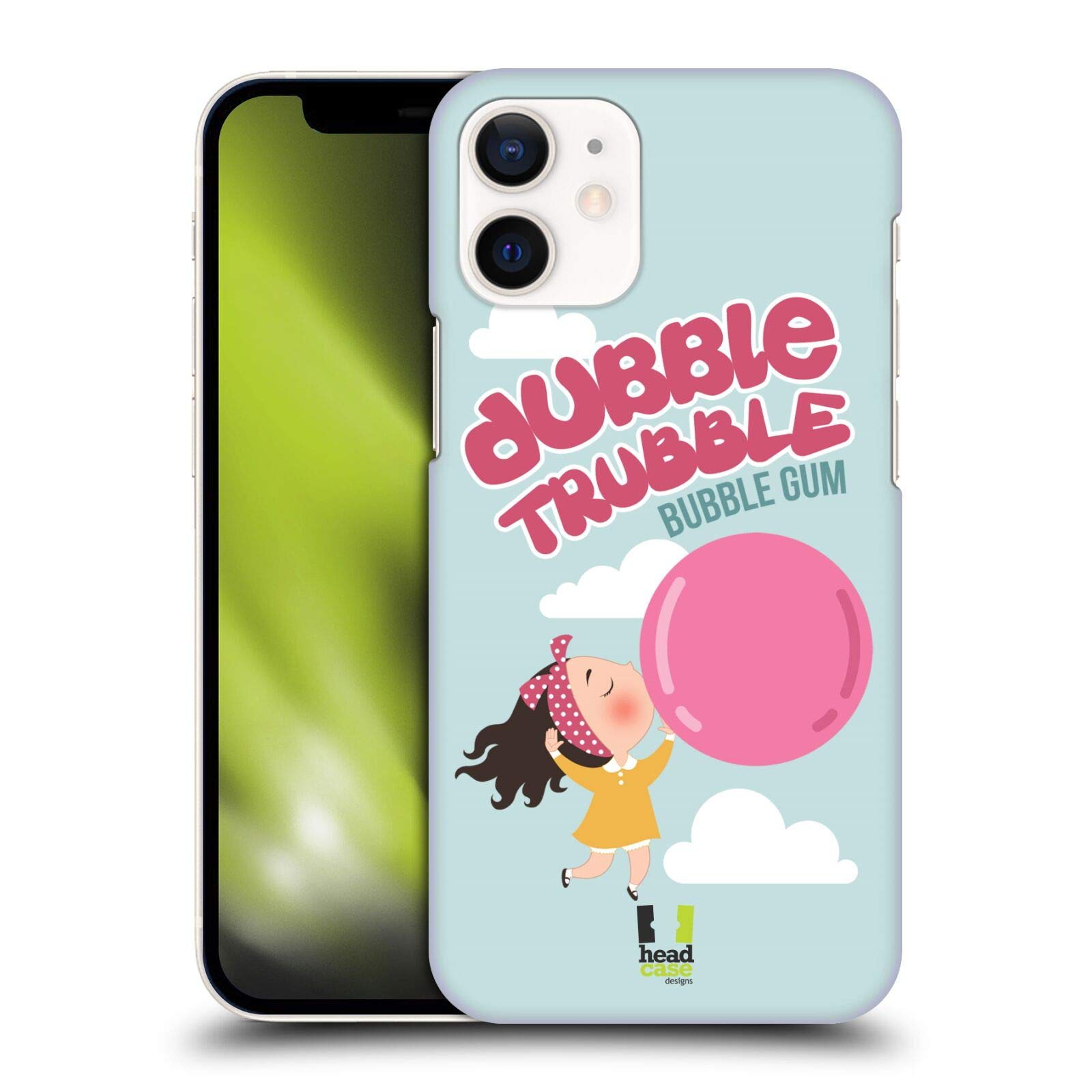 Head Case Designs Dubble Trubble Bubble Gum Vintage Ads Series 2 Hard Back Case Compatible with Apple iPhone 12 Mini