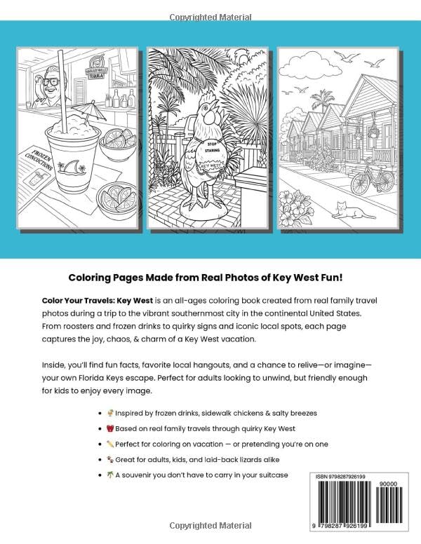 Color Your Travels: Key West: Coloring Memories from the Last Stop on the Keys image 3
