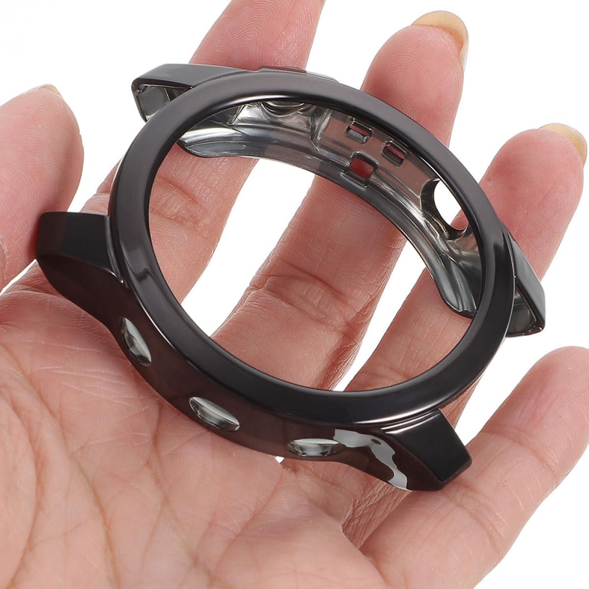 Uonlytech 15pièces Coque De Délicate pour Montre Housse Remplaçable Compatible Anti-Rayures Installation Simple TPU Électroplaque Et Midi