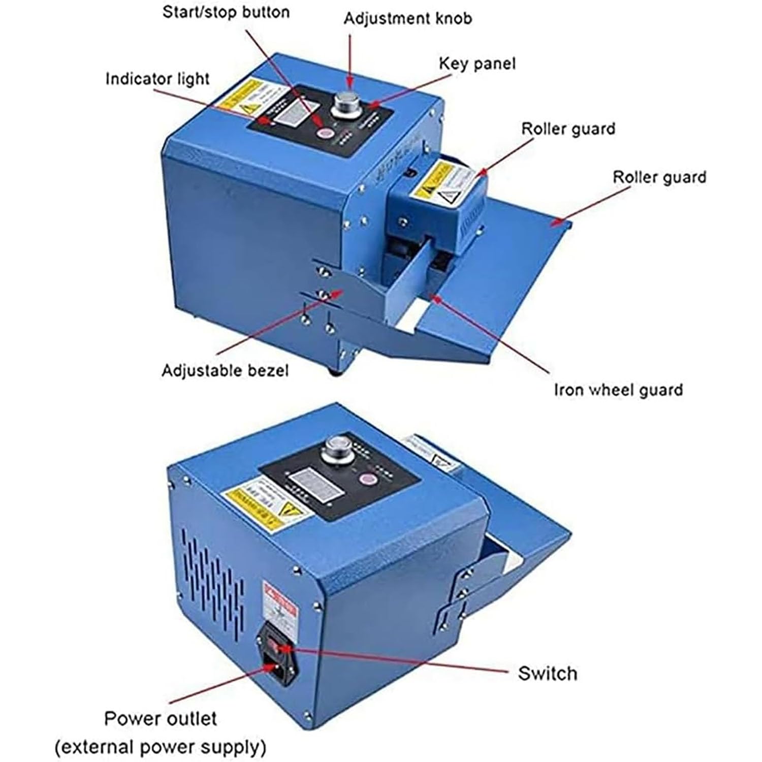 Selladora Industrial De Banda Continua, Máquina Termoselladora De Bolsas De Plástico con Pantalla Digital LED, Temperatura De Sellado De 0-200 ℃ Y Velocidad De Sellado De 5 M/min