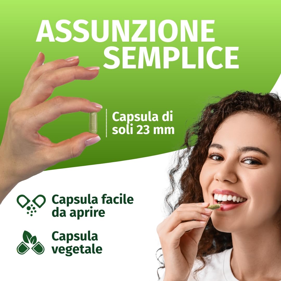 Green Naturals® Orzo verde in capsule naturale e pura - Dosaggio elevato: 3.000 mg con estratto 10:1-365 capsule (3 mesi) - Qualità premium dalla Germania - Vegane e testate in laboratorio