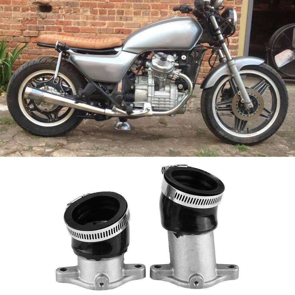 Vergaser Ansaugkrümmer, 2PCS Aluminium Vergaser Ansaugkrümmer für CX500 1978-1982 ansaugstutzen cx500