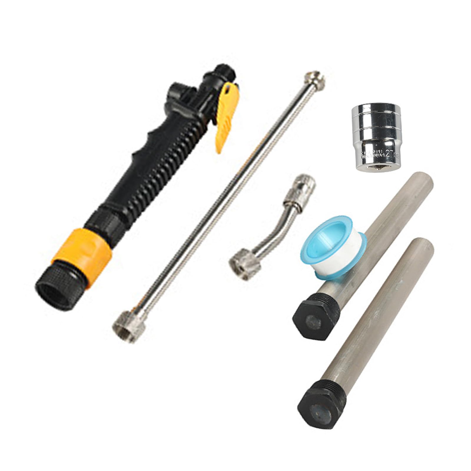 Repuesto de calentador de agua de 9.25 pulgadas de largo x 3/4 NPT rosca de cinta selladora de cinta selladora accesorios llave de enchufe