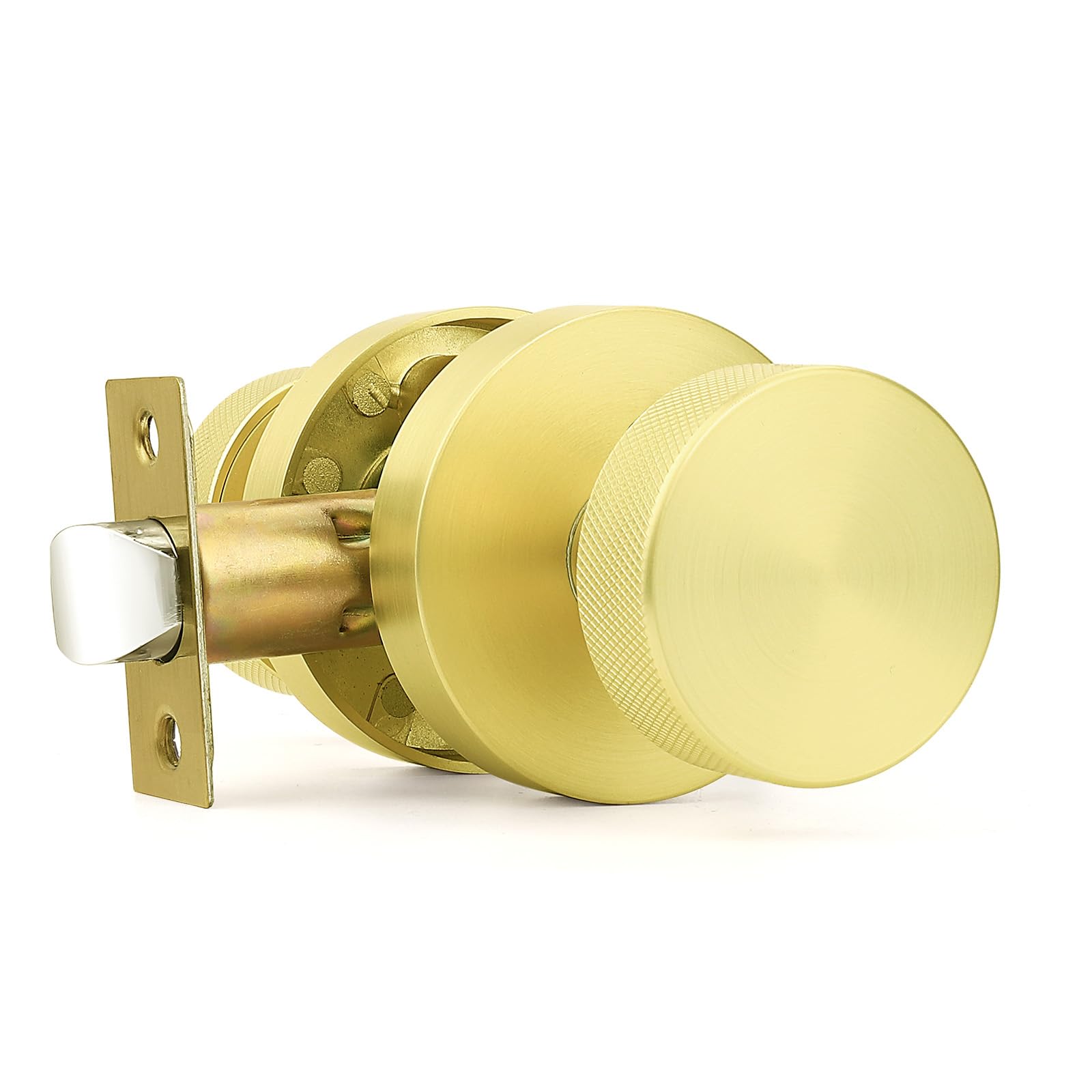 Brushed Nickel Privacy Door Knobs - 6 Pack -13
