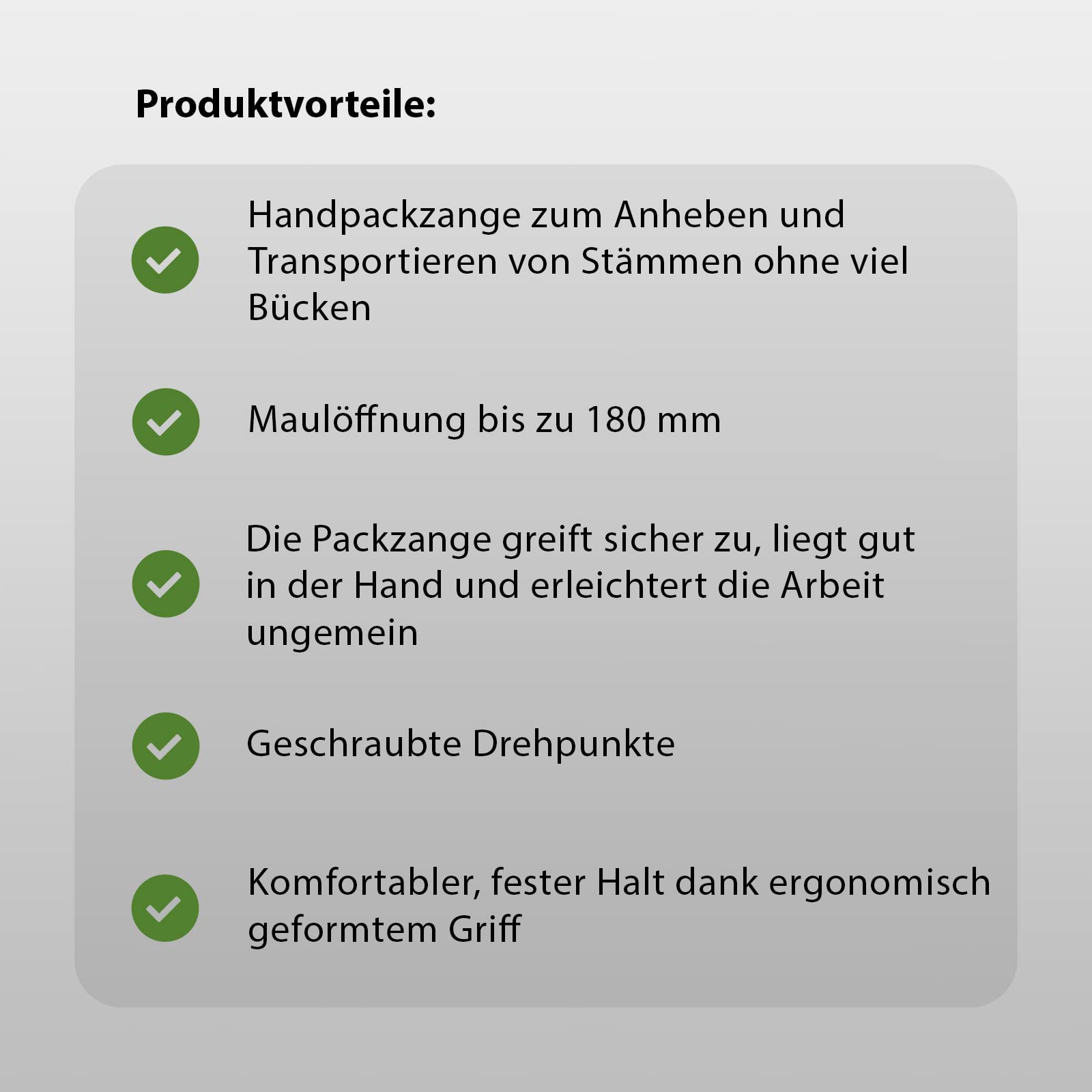 Baumarktplus Handpackzange 7 Zoll Packzange Maulöffnung 18 cm Handhebehaken Sappie Holzgreifer Holzpackzange Schleppzange Forstzange Forst Holz Outdoor (2 Stück)