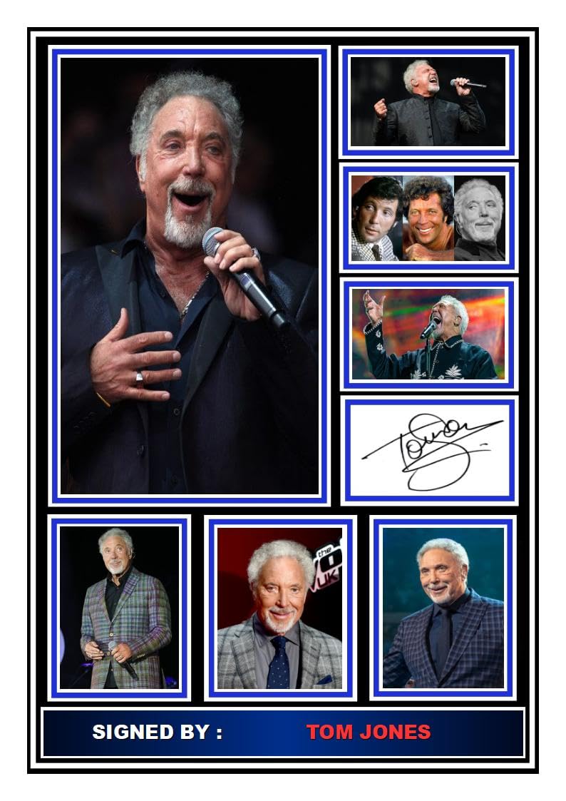 (562) Tom Jones Music Legend Signed A4 Photograph (21 X 297 CM) Art Work Wall Art Display Great Gift Idea (REPRINT) #####