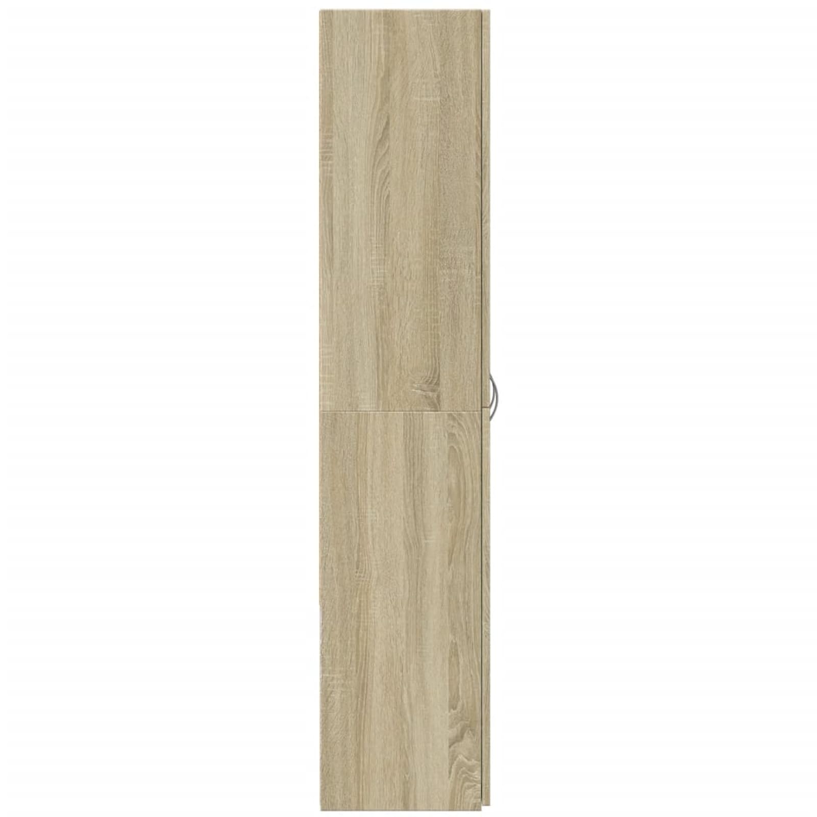 Homgoday Aktenschrank Sonoma-Eiche 60x32x153 cm Holzwerkstoff - 4 Fächer, stabil & staubfrei, für Büroorganisation Model3276646