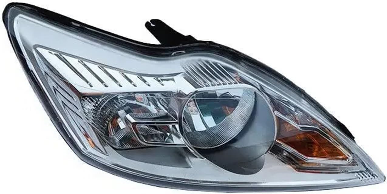 Headlight Replacement Compatible With For Focus Mk2.5 MK2 LV 2008-2015 2009 2010 2011 2012 Car Headlights Assembly Fog Lights Map Corner Lamps Accessories(White,Right)