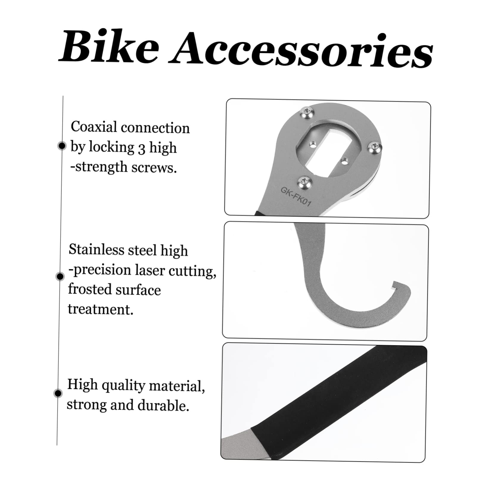 Toddmomy Llaves De Inoxidable para Bicicleta Llave De Pedalier De Gancho De Herramientas De Bicicleta para Desmontar Pedalier