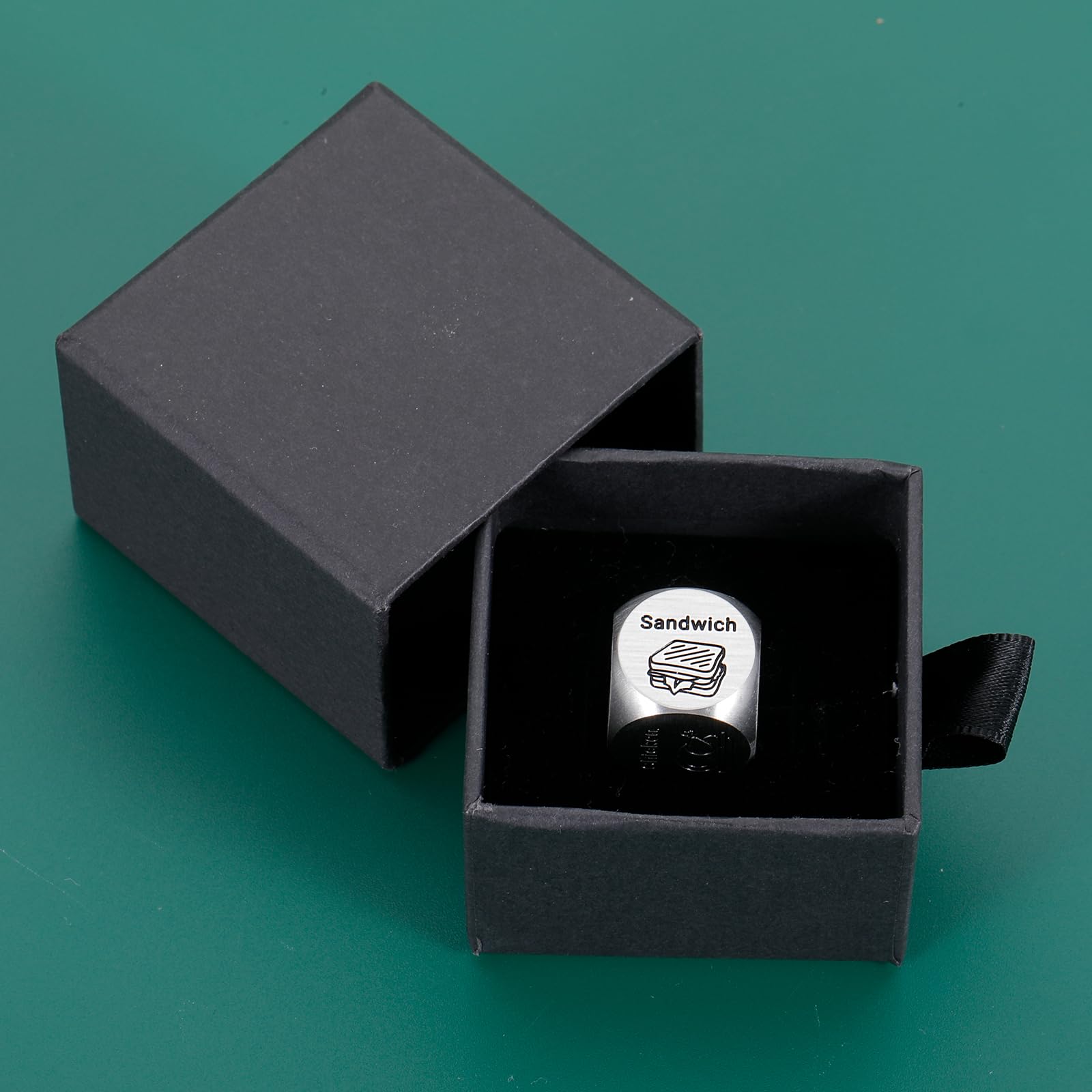 Dadi Decisione Cibo Food Decision - Regalo Coppia, Acciaio, Per San Valentino E Anniversari