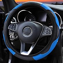 Sponsored You’re seeing this ad based on the product’s relevance to your search query.Learn more about this advertisement Car Steering Wheel Cover, Universal Size, Fits 37-38 cm, Non-Slip Carbon Microfiber Steering Wheel Cover, Breathable Car Accessories, Steering Wheel Protector, Blue