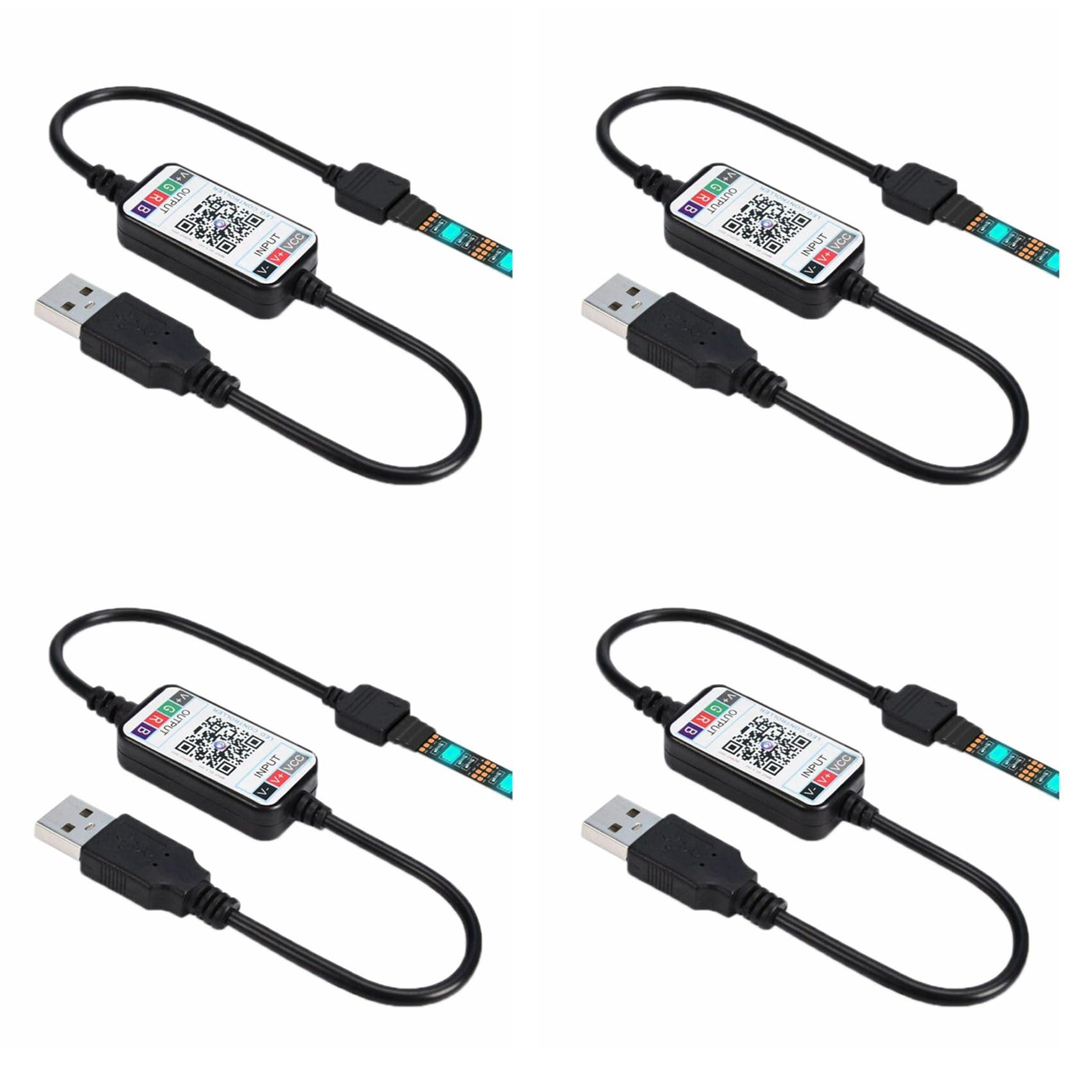 Ctrlzs Light 4X Wireless Bluetooth Led Dimmer Remote Controller Dc5-24V Phone App Connection Control For Rgb Strip Timer Switch