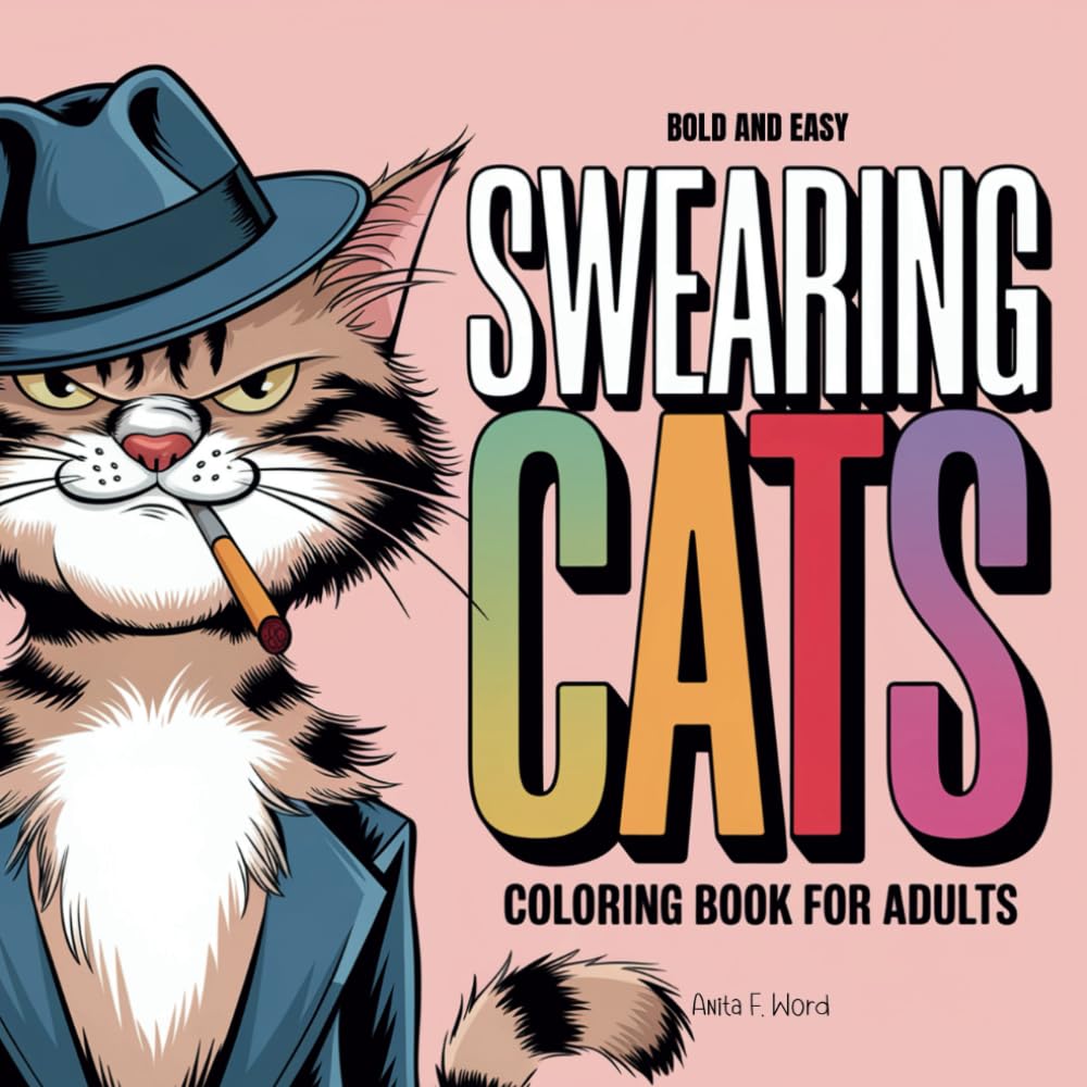 Amazon.com: Swearing Cats Coloring Book for Adults: Funny Kitty Memes ...