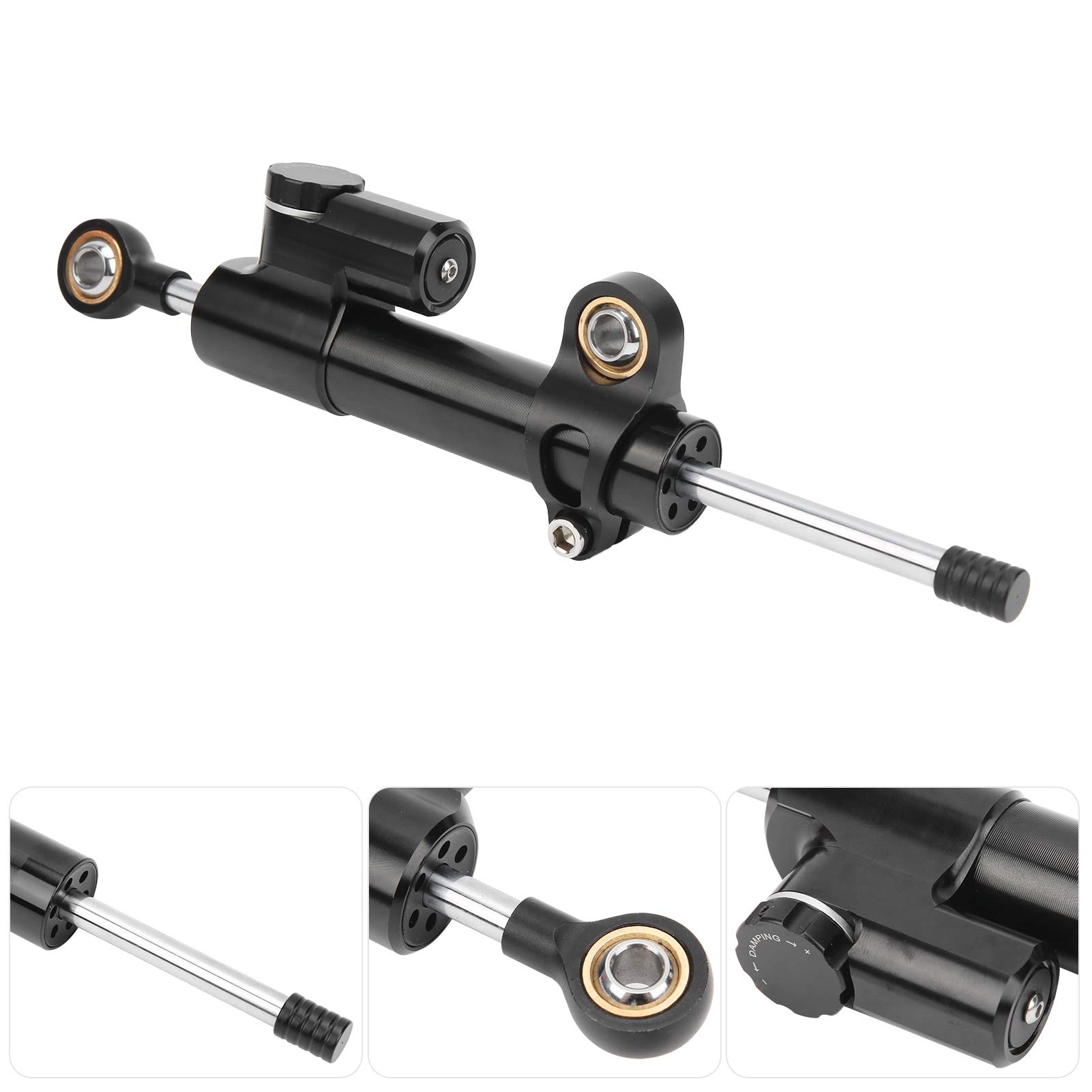 Motorrad Lenkungsdämpfer, Universal Motorrad Lenkungsdämpfer Stabilisator Sicherheitssteuerung Zubehör Ersatz für Motorrad