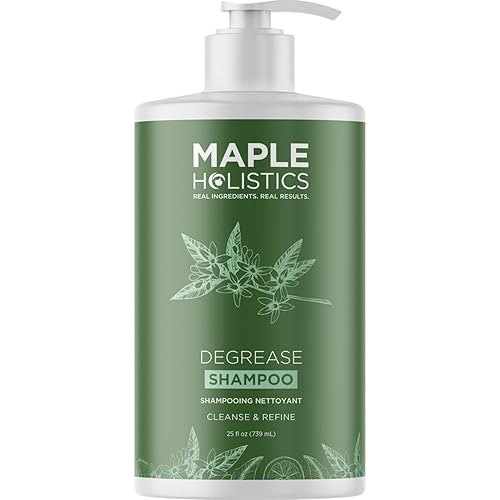 Champú Degrease para el cuidado del cabello graso - Champú clarificador para el cuidado del cabello graso y el cuero cabelludo - Champú de limpieza