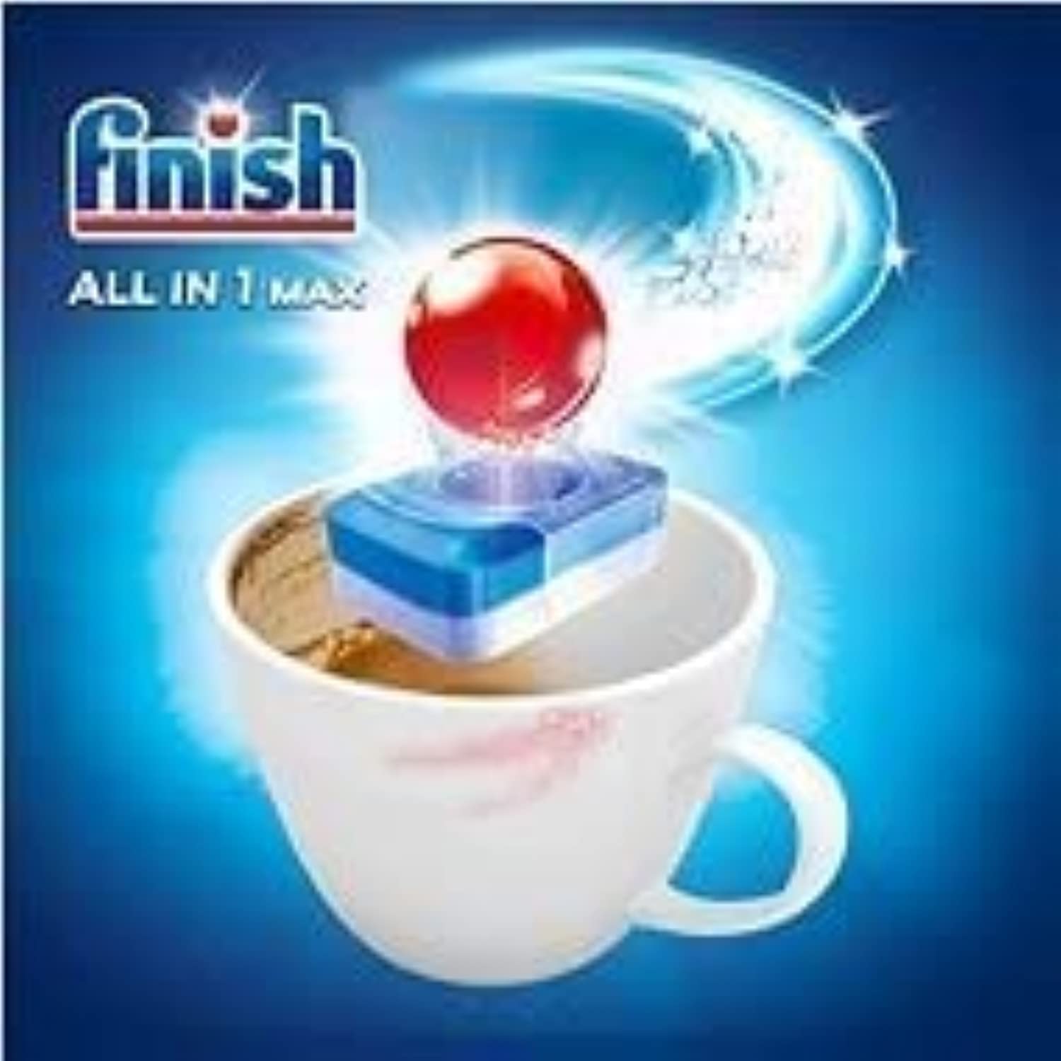 Finish Megapack - Pastillas para lavavajillas (80 pastillas, 1280 g)