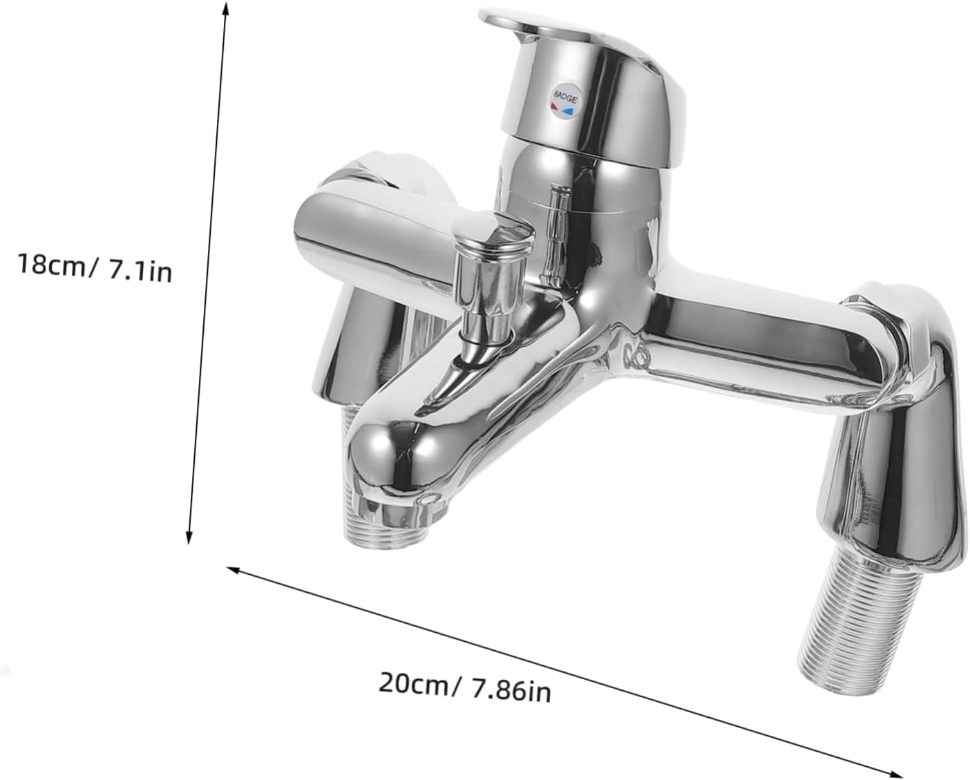 iplusmile シャワー用蛇口 バスルーム用蛇口キット ハンドヘルドシャワーヘッド付き ホース 取り付けアクセサリー付