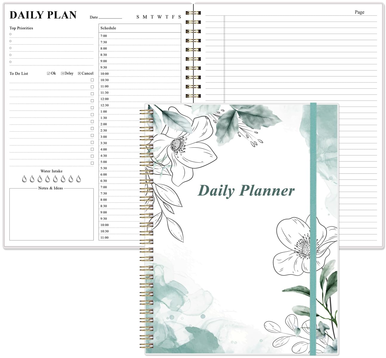 Daily Planner Undated - 80 Days Day To Do List Notebook With Hourly Schedules, 5.9"x 8.6 - View #8
