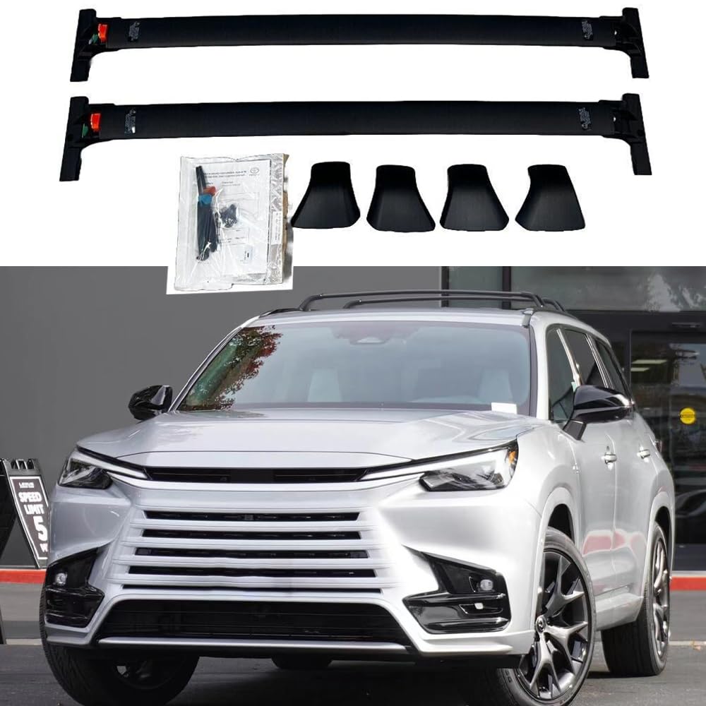 Amazon.com: COGOTA 2Pcs Black Crossbar Roof Rail Rack Cross Bars