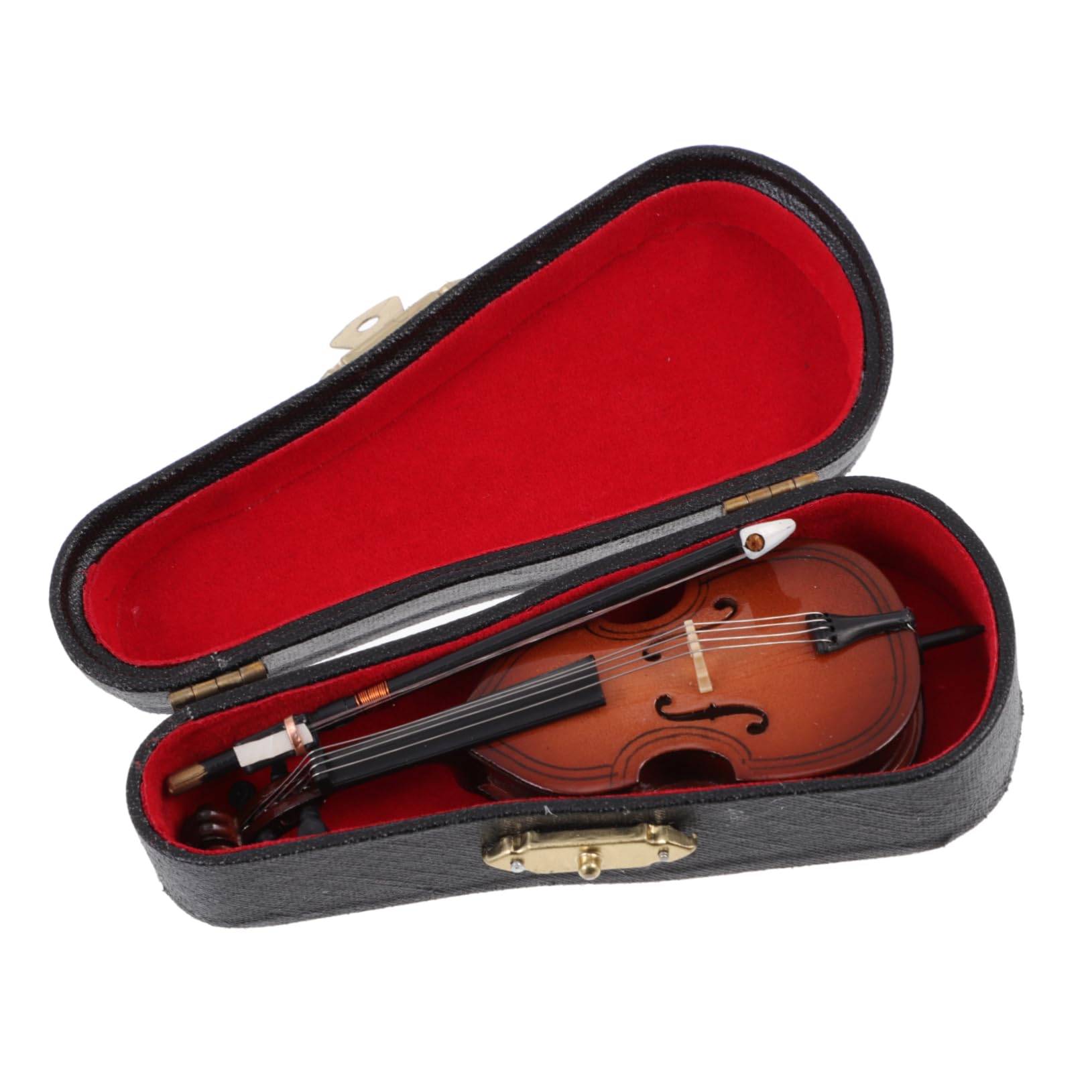 FUNOMOCYA 1pc Mini Double Bass Model Decor Lifelike Desktop Violoncello Adornment Mini Musical Instrument Present