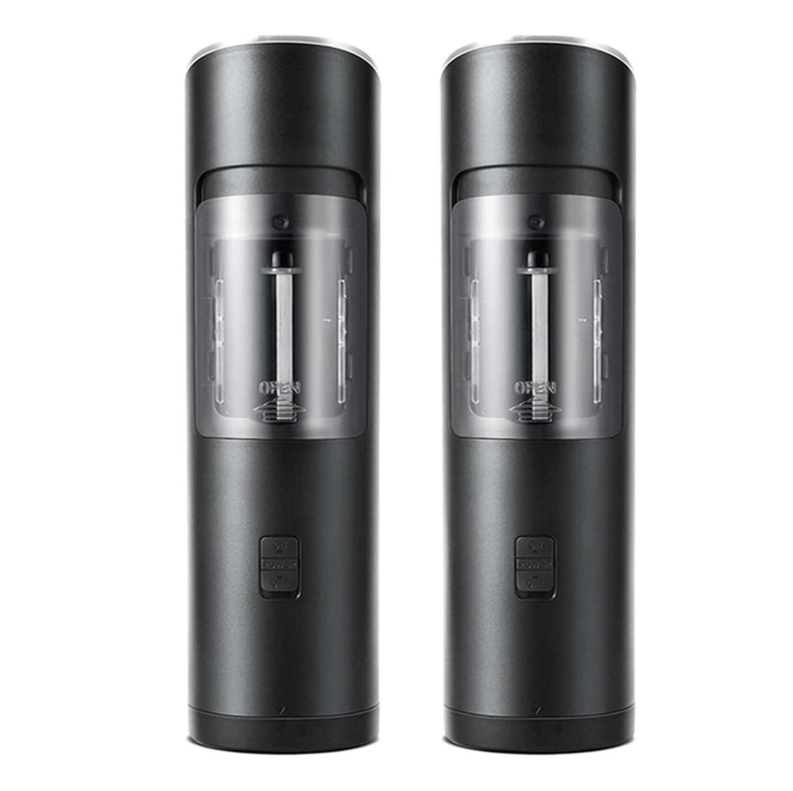 Macinapepe Spezie Macinapepe Elettrico Automatico A Grossolanità Regolabile con Strumento da Cucina A Luce LED Utensili da Cucina(2pcs)