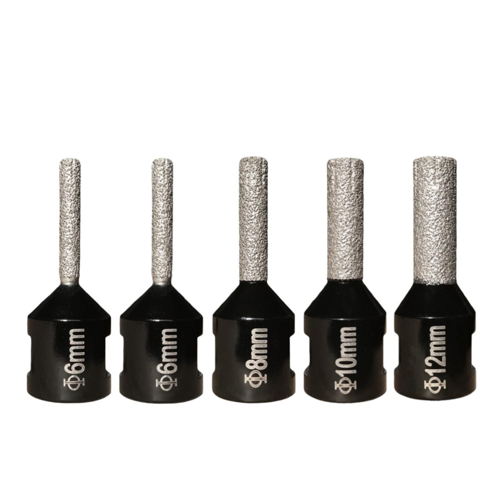 Punta da trapano for a tazza for rettifica filettatura M14 for uso a secco su gres porcellanato, granito, muratura, marmo(5Pcs-6-6-8-10-12mm)